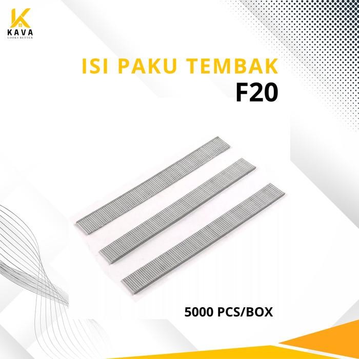 

KAVA Isi Paku Tembak F20 Nail Air Nailer Refill Staples Nails-PTS001
