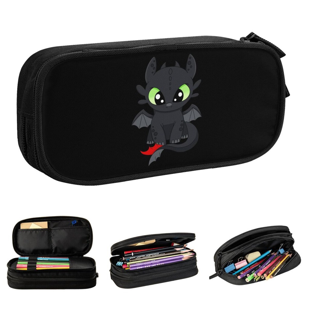 

How To Train Your Dragons Toothless Pencil Cases Pen Bags Kids Large Storage School Supplies Gifts Pencil Box