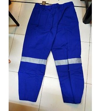 CELANA SAFETY KERJA PROYEK BAHAN AMERICAN DRILL - biru bca