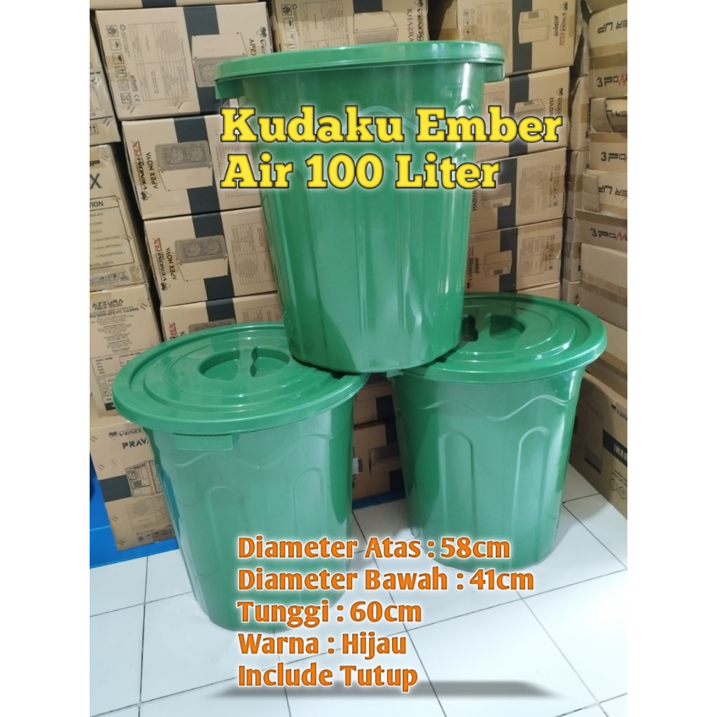 KHUSUS INSTAN Ember Air Plastik / Tong Air Plastik 100 Liter / Ember 100Liter TERLARIS