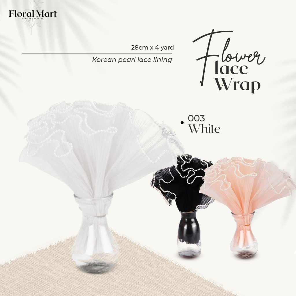 

Kain Renda Bunga Dan Mutiara Wrap Bunga Premium Flower Wrapping Paper Flomart