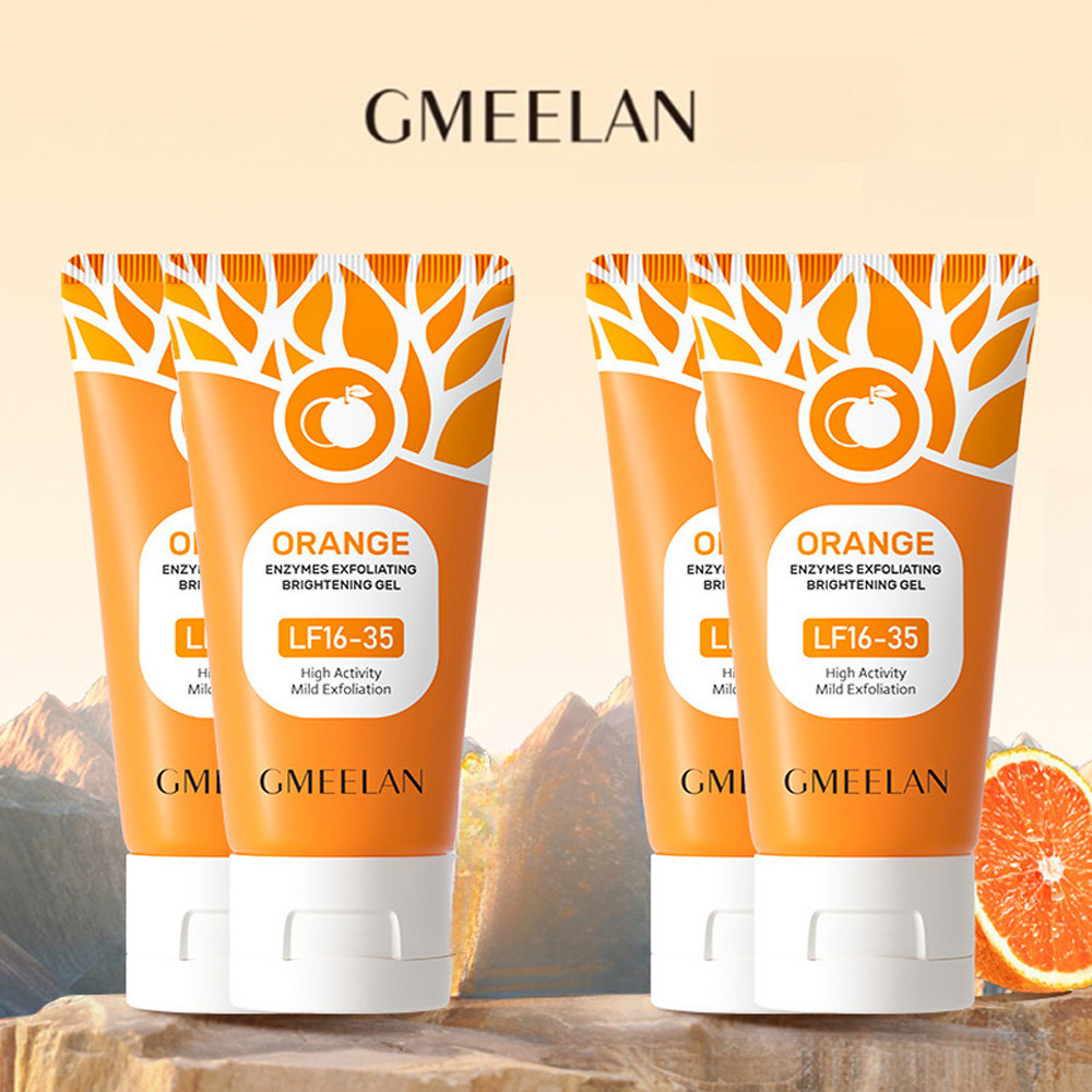 GMEELAN 4PCS Set 1 Minute Exfoliating Gel 50gr*4pcs  / GMEELAN Orange Exfoliating Whitening Gel / GM