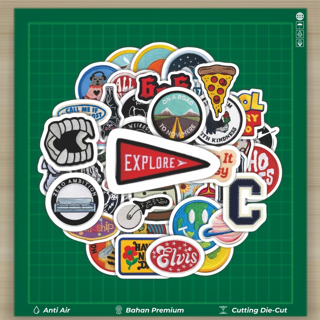 

HOT 50 PCS STIKER Stiker Patch V4 Stiker Fashion Cars Decal Dingin Kartu Album Custom Vinyl Anti Air- Sticker Aesthetic Buku Journal Koper Casing HP Tablet Laptop Helm Motor Botol Minum