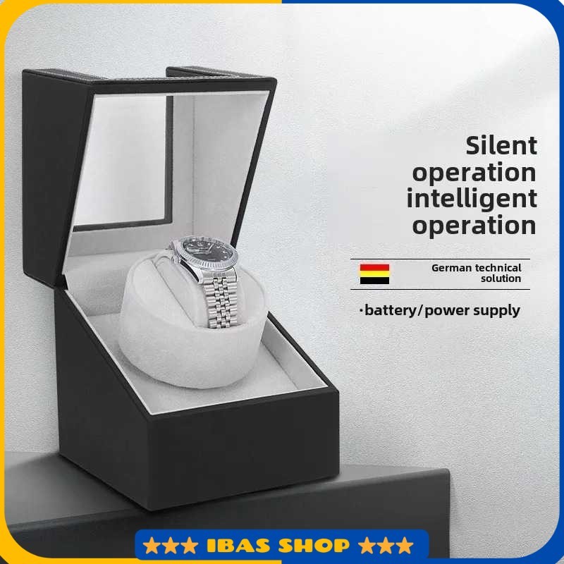 Watch Winder Pemutar Jam Tangan Otomatis 1 Slot Dual Power 13cm - IG-160