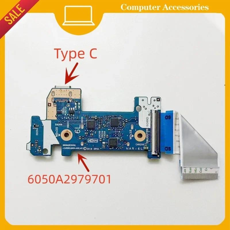 For HP 14s-cr 14-dk 14-ck 14-cf portable USB 3.1 Type C Power Card Reader L24483-001 6050a2979701 pr