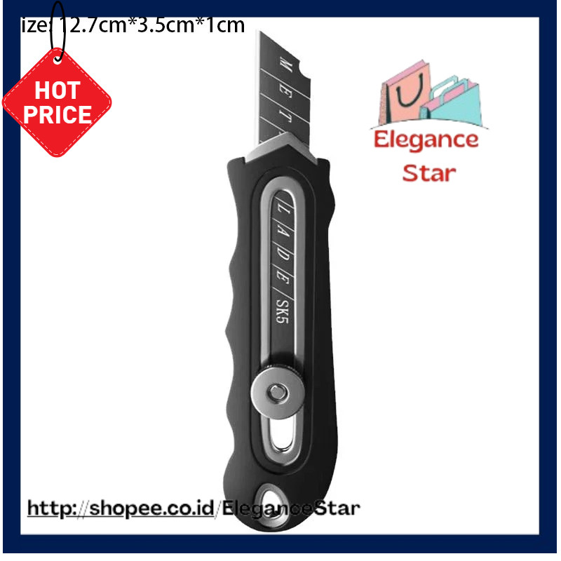 

Stainless Steel Industrial Utility Knife Replaceable High Carbon Steel Blade Paper Cutter Office Art Student Supplies