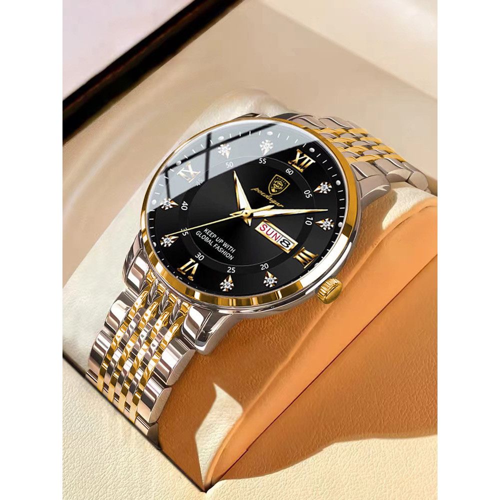 

Jam Tangan Pria Tahan Air Kalender Ganda Bersertifikat Swiss Impor yang Laris Terjual Fashion Trendy Korea