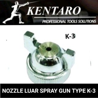 NOZZLE SPRAY GUN LUAR+ RING TYPE K-3 KENTARO JAPAN QUALITY