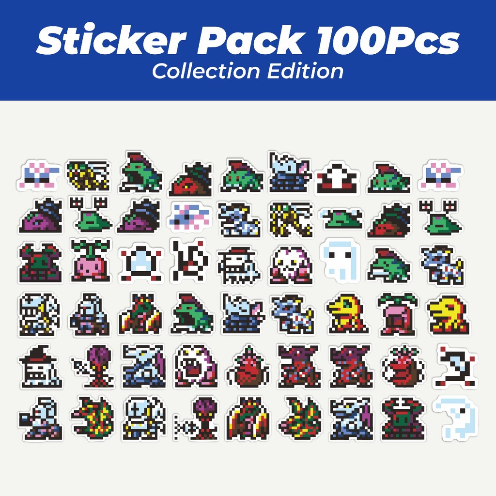 

Hot Stiker Pixel Digimon V23 Lucu Anti Air Stikers Berperekat Waterproof Sticker Decal Buat Motor Helm Buku Journal Koper Casing HP Laptop Botol Minum