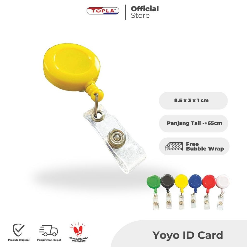 

Topla Yoyo Doff Tali Gantungan ID Card Hang Tag Name Kerja Warna Doff