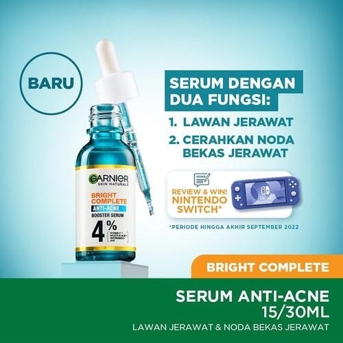 Serum Acne - Acne Serum Garnier - Serum Bright Complete Anti Acne Garnier