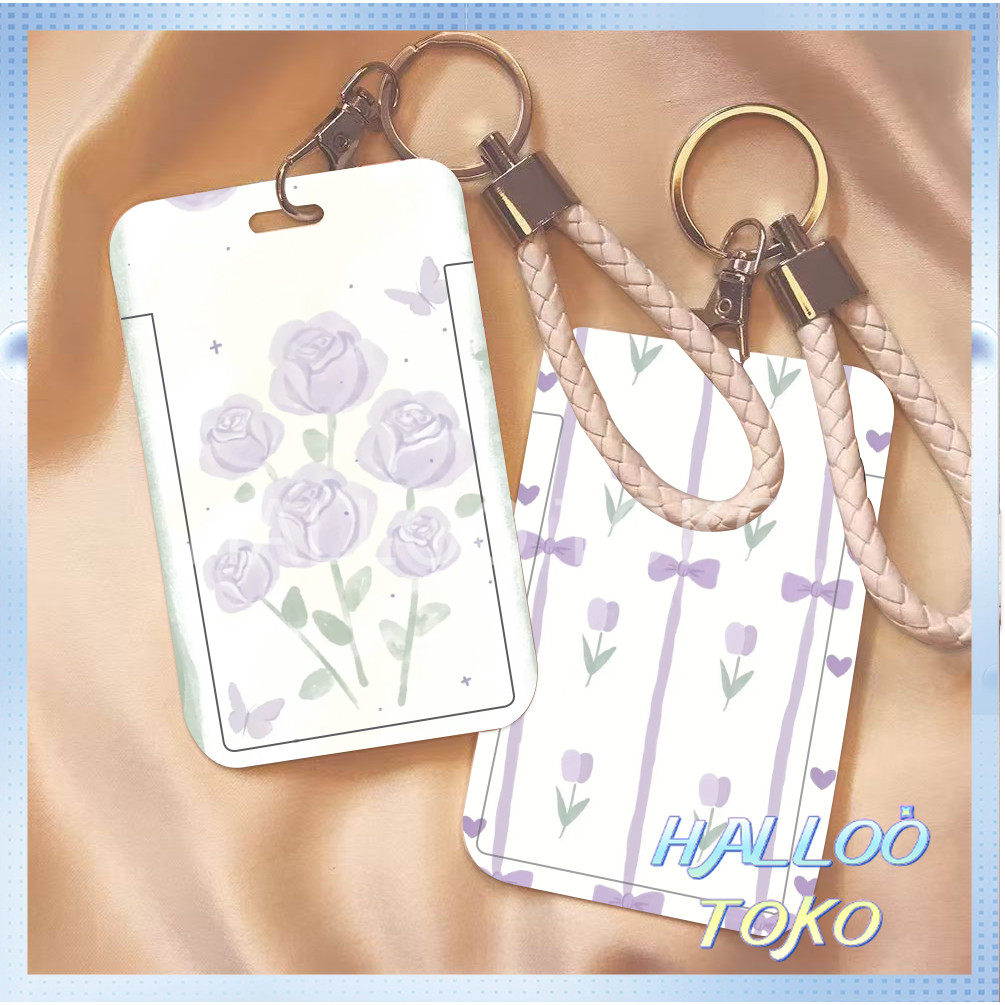 

ID CARD HOLDER MOTIF KAWAII TEMPAT KARTU PHOTOCARD PHOTO CARD Pelindung + Lavender Ungu
