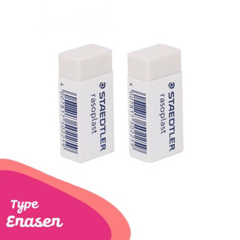 

Penghapus Staedtler Kecil Putih ( 1pak/40pcs )
