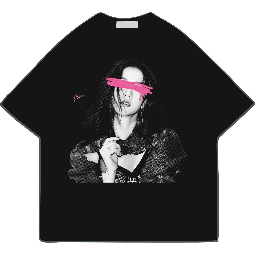 MRLS Tshirt BLACKPINK Kaos Kpop Oversize Jisoo / Kaos Jisoo Blackpink