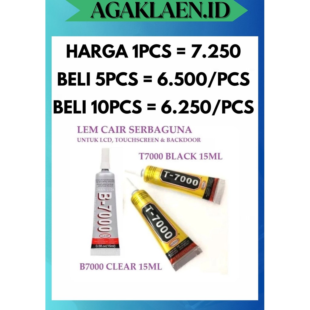 

AL LEM LCD B7000 T7000 / LEM SERBAGUNA B-7000 T-7000 15 ML HITAM BENING SUPERGLUE