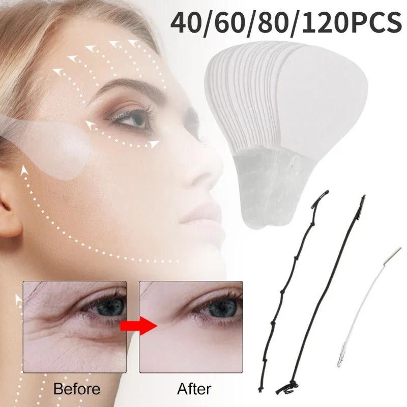 40/60/80/120PCS Invisible Thin Face Stickers V-Shape Face Facial Line Wrinkle Sagging SkinFace Lift 