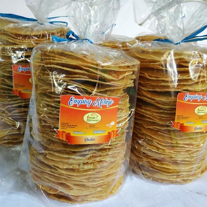 

Emping Melinjo Tipis Besar Pedas Manis Udang isi 50 biji by Omah Melinjo Terlaris