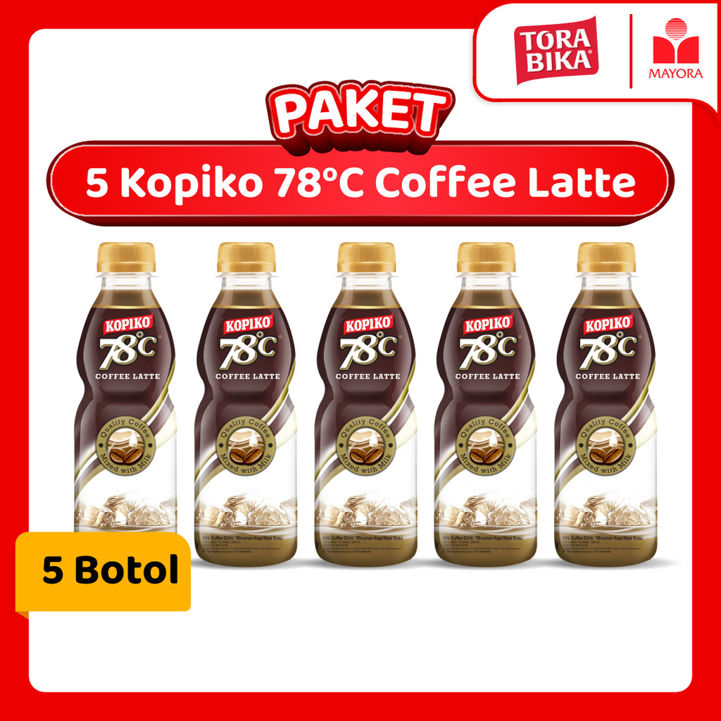 

Paket 5 Botol Kopiko 78C Coffee Latte