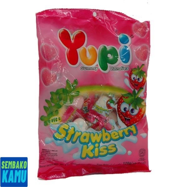 

Yupi Strawberry Kiss 110 gr - Permen
