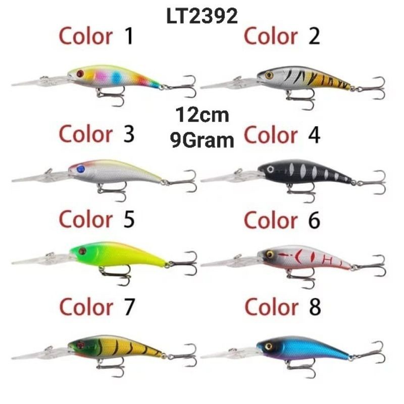 JTFISHING Umpan Minnow floating lidah panjang | Mino Trolling Tunda Pinggiran Mancing Ikan Laut