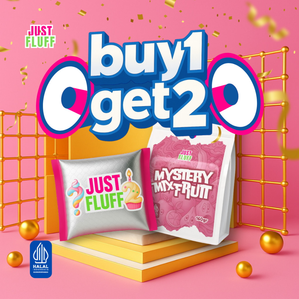 

[BUY 1 GET 2] MARSHMALLOW JUSTFLUFF + MYSTERY BIRTHDAY