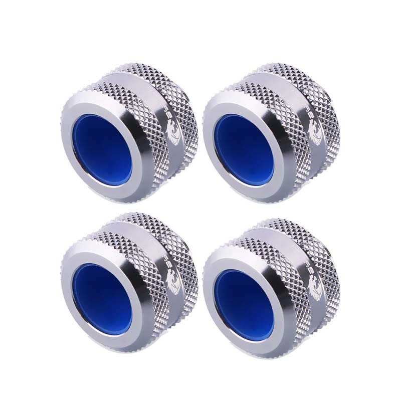 4pcs/lot BYKSKI OD12mm Hard Tube Fitting Hand Compression Fitting G1/4'' Computer Accesspries Fittin