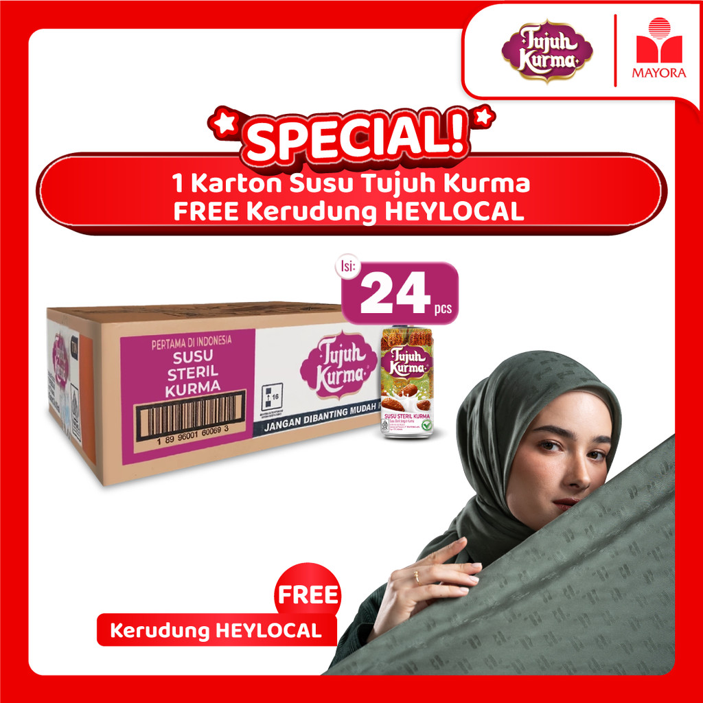 

Paket Susu Steril Tujuh Kurma Karton 24 Kaleng FREE Kerudung Heylocal