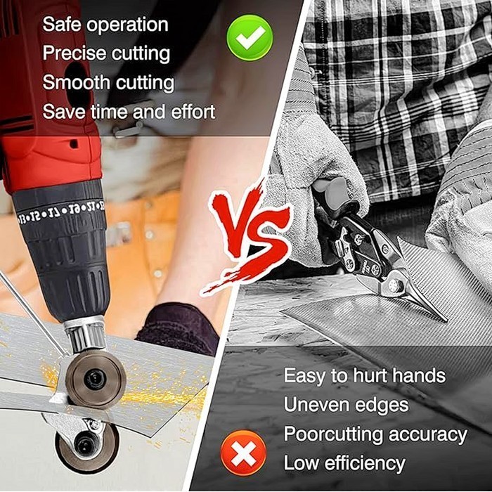 

Adaptor Adapter Converter Bor Pemotong Potong Gunting Seng Plat Besi Logam Electric Drill Plate Cutter