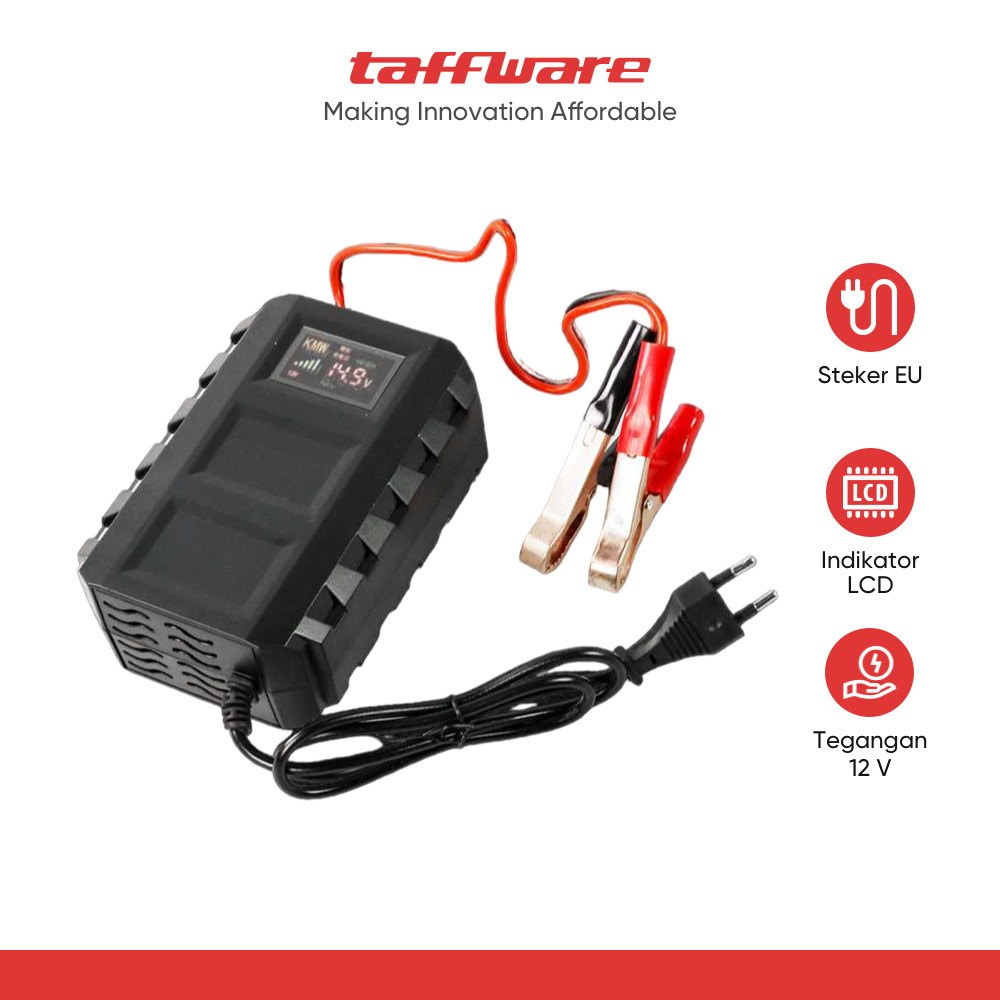 {ORI} Taffware Charger Aki Mobil Car Smart Battery Charger 12V 20-120Ah - KC-20A