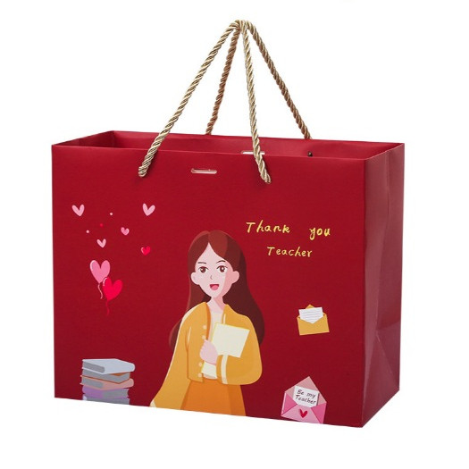 

TAS PAPER BAG / GoodieBag Gift Box Hampers / Tas Hadiah Souvenir Motif Lucu Spesial Hari Guru