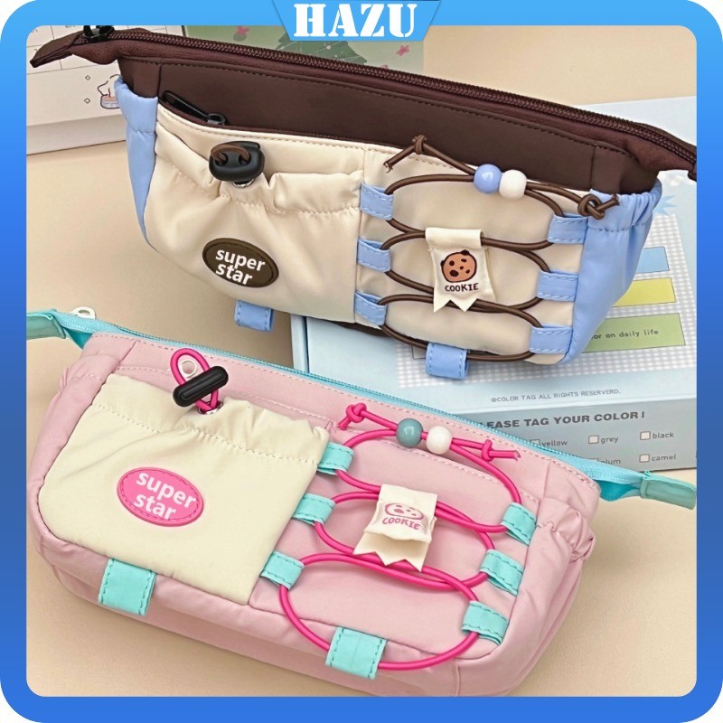 

Tempat Pensil Tali Ikat Korea Aesthetic Pencil Case Lucu Stationery Organizer Kotak Pensil Aesthetic Kanvas Alat tulis Tas Pensil Kapasitas Besar