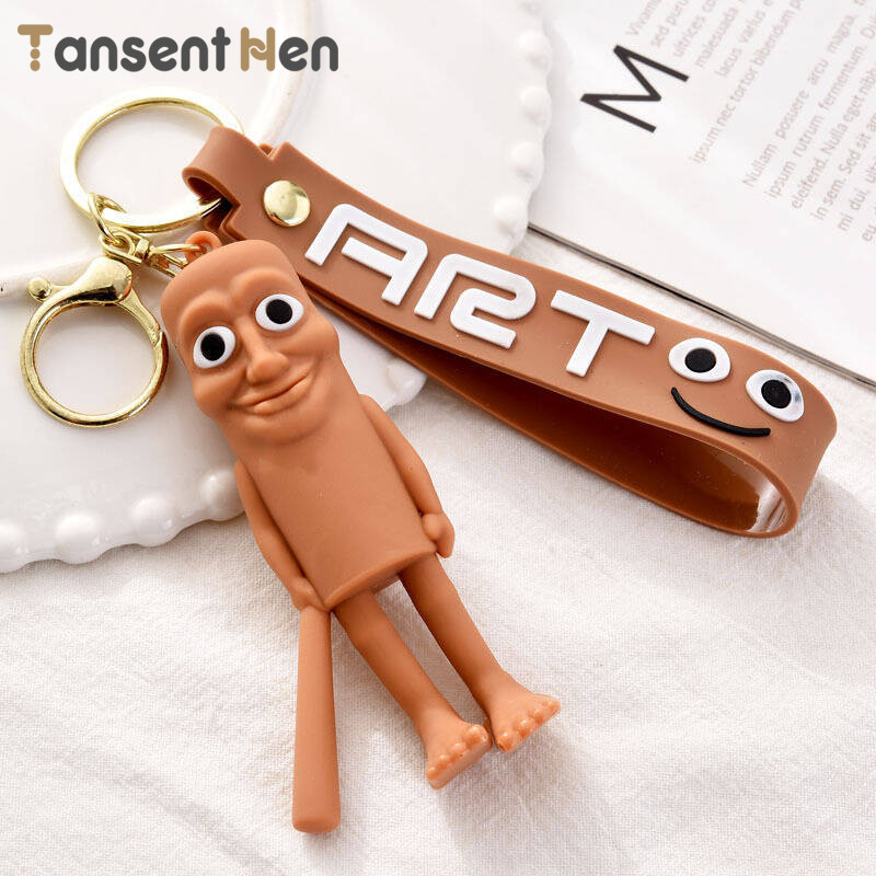 COD Murah Tongkat Kayu Manusia  Liontin  Gantungan Kunci  Abstrak  Klasik Gunung dan Sungai  Lucu Ci