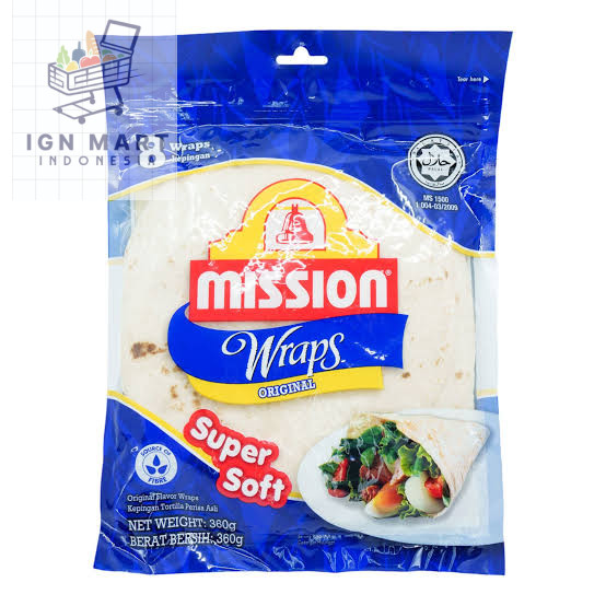 

Mission Wraps Original Super Soft Kulit Tortilla Kebab