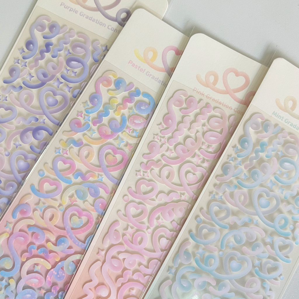 

Korea Ins Kawaii Love Ribbon Laser Sticker DIY Scrapbooking Idol Card Photo Album Craft Photo Deco Stationery Decoration Sticker