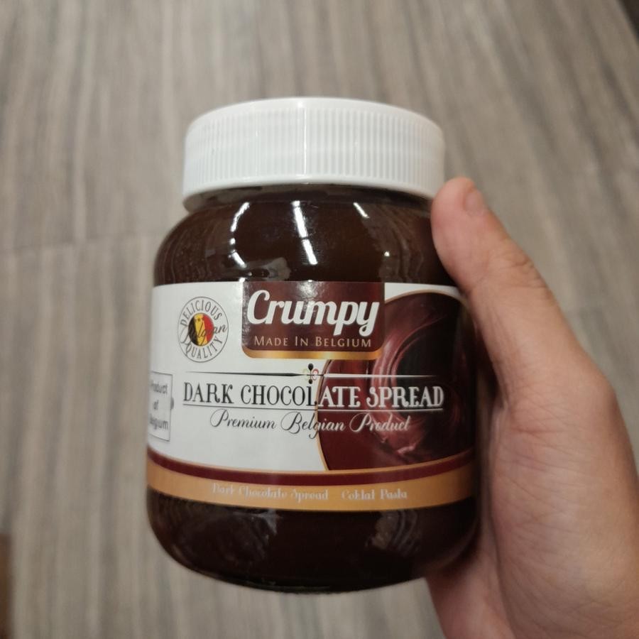 

Crumpy Dark Chocolate Spread Premium Belgian Chocolate Selai Coklat 400gr