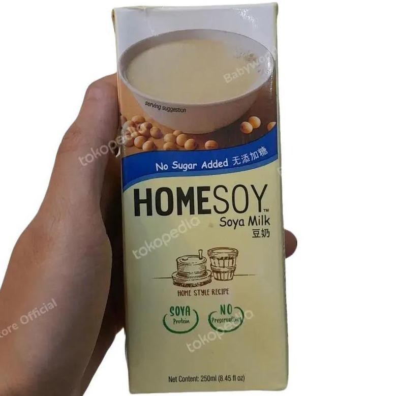 

Home Soy Original Soya Milk Susu Kedelai NO SUGAR 250ml