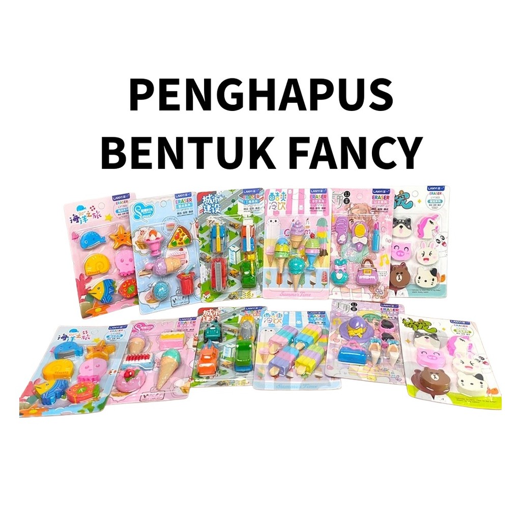 

❤️️NEW! Penghapus / Penghapus fancy BARU / penghapus bentuk BARU / penghapus lucu BARU❤️️