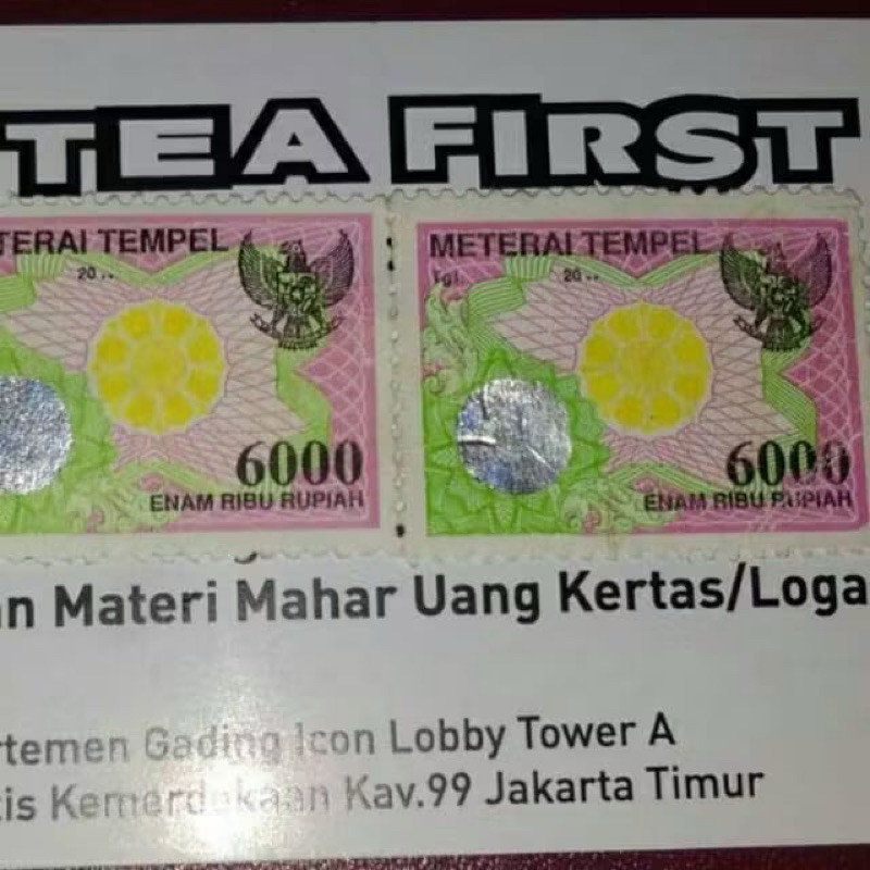 

MTR7 MATERAI 6000 RUPIAH TAHUN 2000-2002 ORiGINAL KOLEKSIAN