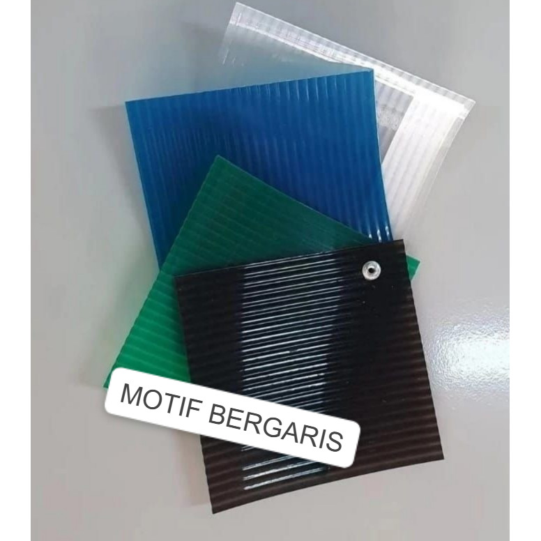 Fiber Pagar Plastik Bergaris / Penutup Pagar Plastik Motif Garis Berkualitas