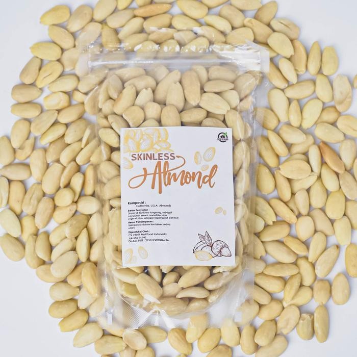 

Natural Almond Skinless 1kg Kacang Almond Tanpa Kulit Food Snack
