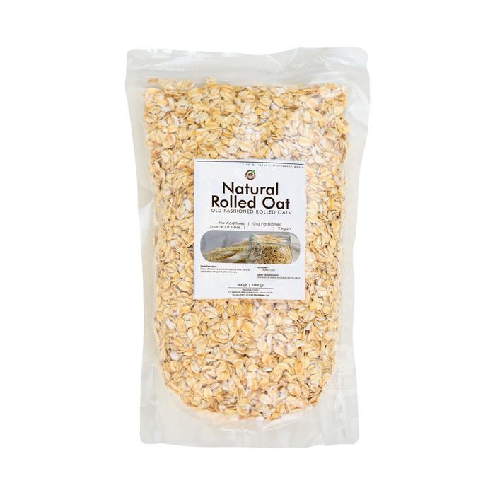 

Natural Rolled Oat House Of Organix 500gr / Oat Natural Oatmeal Gandum