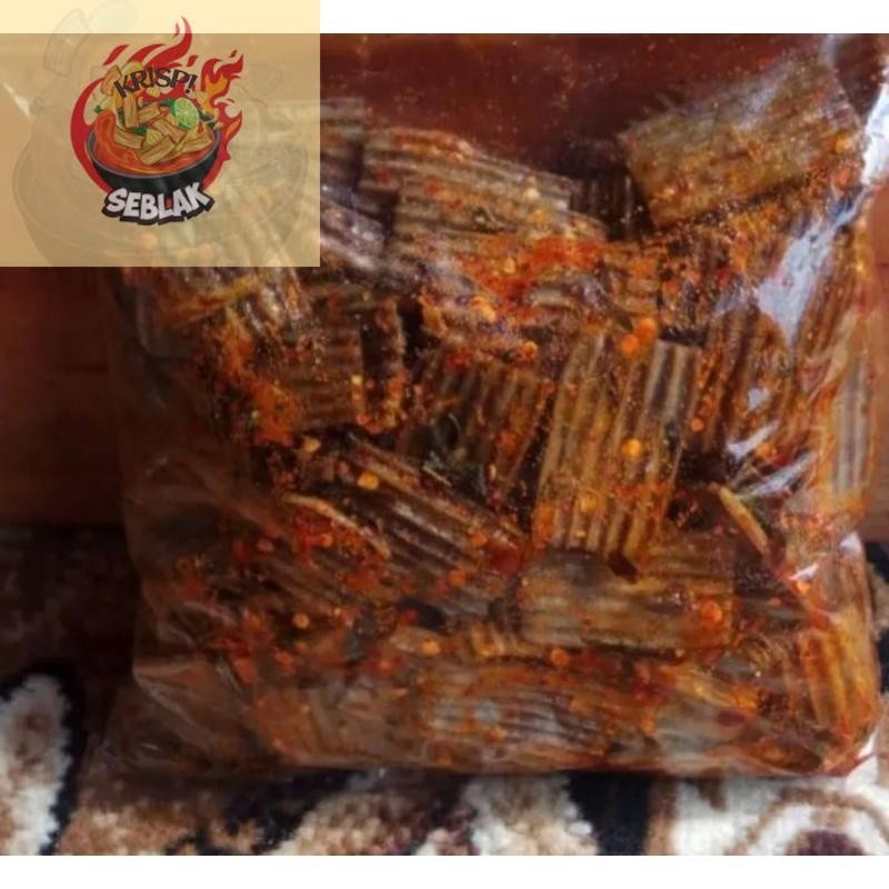 

Seblak krispi KURUPUK JENGKOL PEDAS DAUN JERUK ISI 250 grm. s