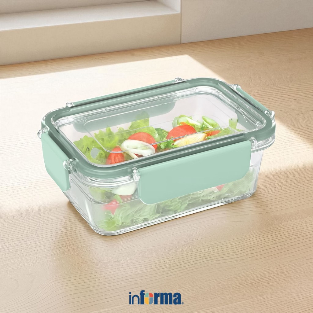 

APPETITE 1 LTR LUCY WADAH MAKANAN RECTANGLE - HIJAU