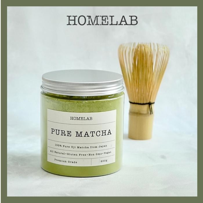 

￼Homelab Pure Uji Matcha Japan - Bubuk Pure Matcha 200 Gram