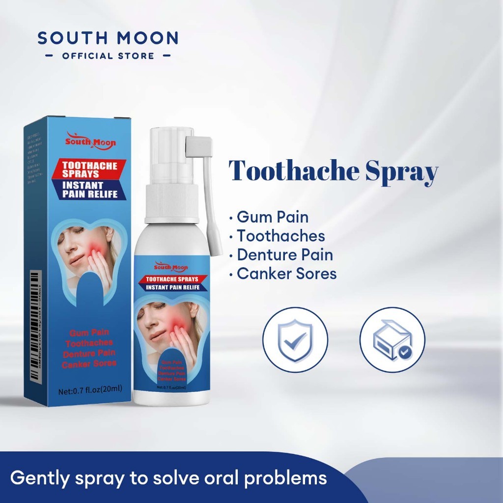 South Moon toothache spray sakit gigi 20ml obat sakit gigi Obat Sakit Gigi Pembersih Gigi Berlubang 