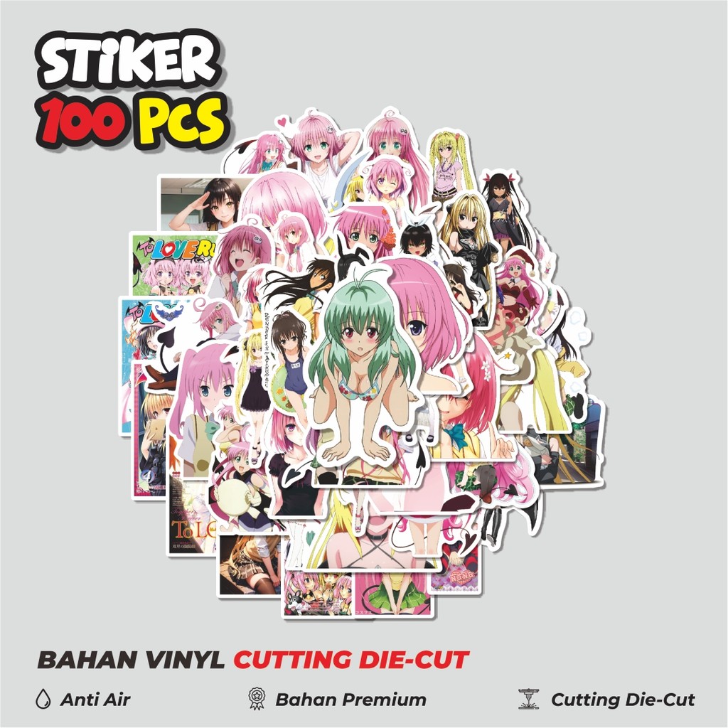 

Terbaru! 50 pcs Stiker Anime To Love Ru Char Mix 2 Dekorasi Lucu Kreatif untuk Notebook, Skateboard, HP