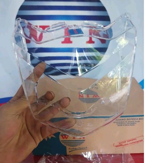 mika lampu depan beat karbu 2006-2010/kaca mika reflektor depan beat karbu/win