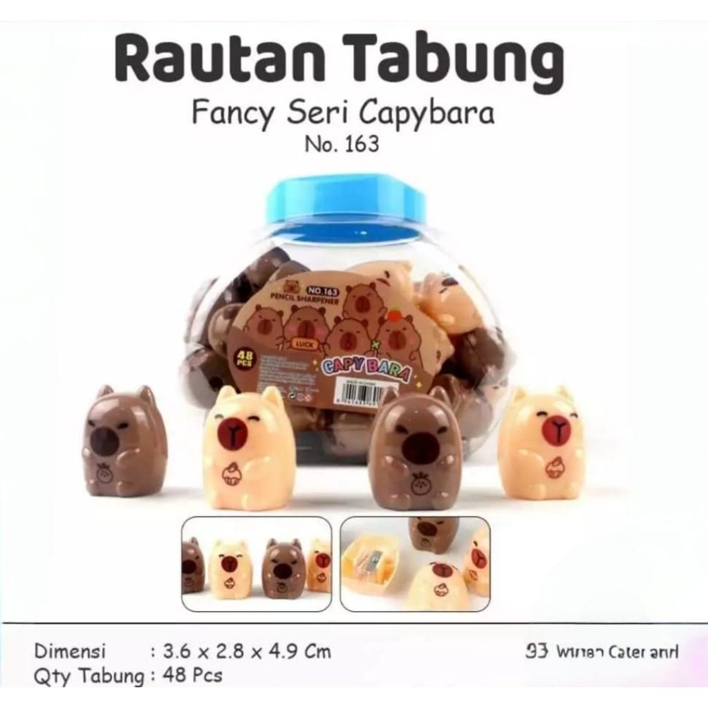 

( READY ) Rautan tabung fancy seri capybara (PCS)