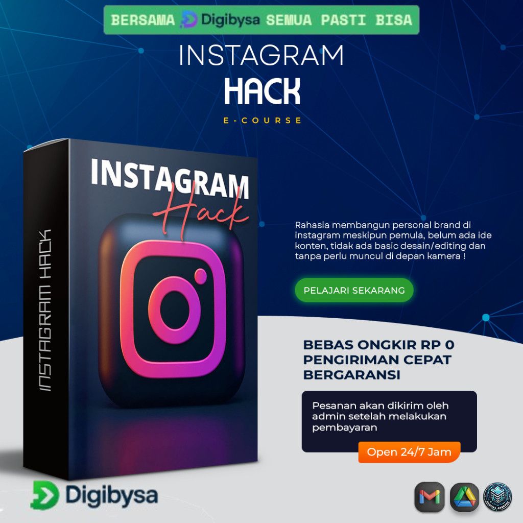 [EC238] Complete Video Course Instagram Hack - Rahasia Membangun Sosmed Dengan Personal Branding Kon
