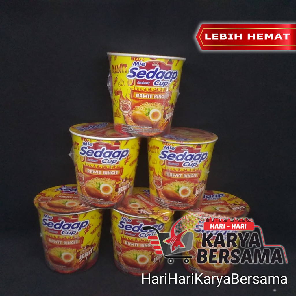 

MAKANAN MI INSTAN MIE SEDAAP SEDAP CUP RASA AYAM JERIT PACK 6'S X 75GR